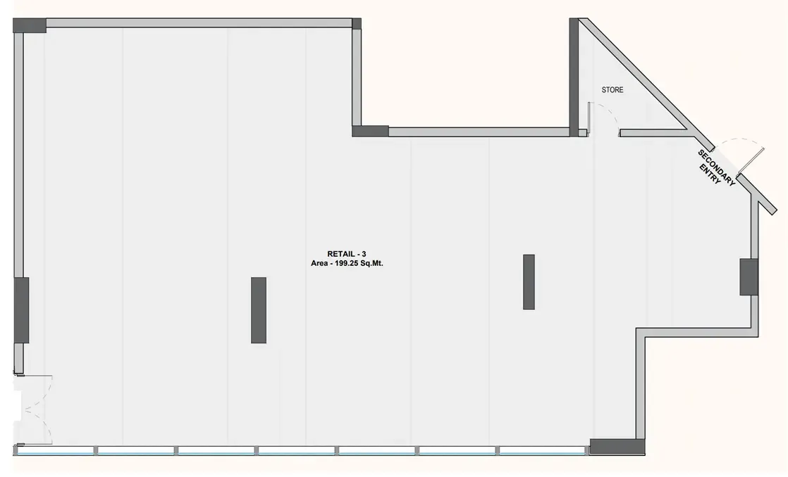  bedroom Retail floor plan at Woodland Terraces