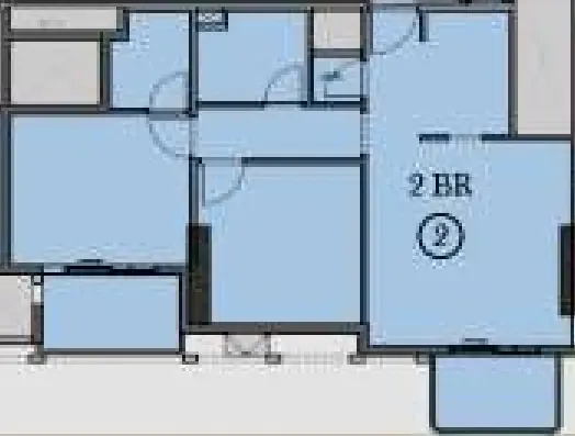 2 bedroom Apartments floor plan at Seslia Tower