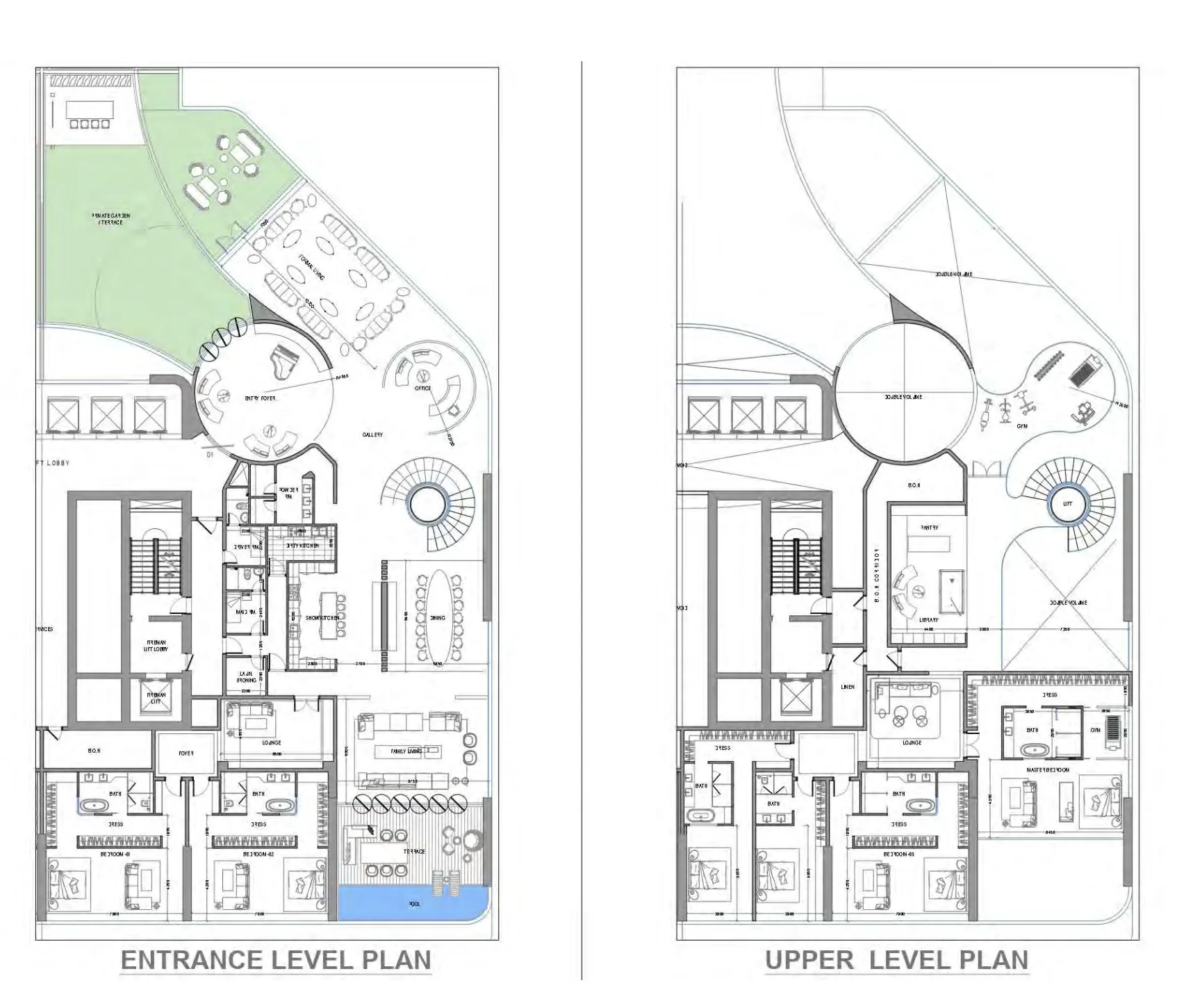 6 bedroom Penthouse floor plan at Avior