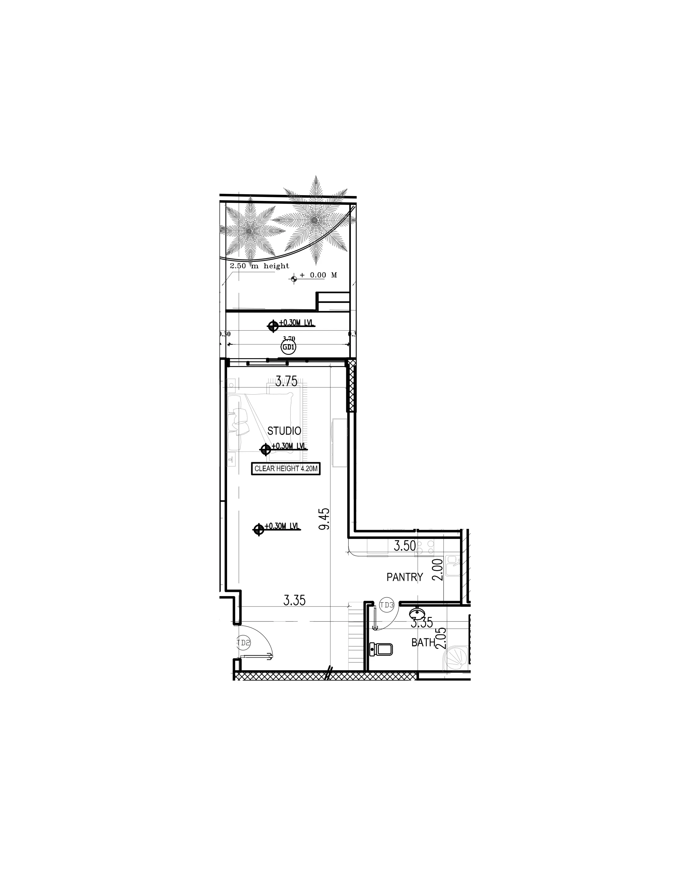 0 bedroom Apartments floor plan at Dugasta Warsan (Jneibi)