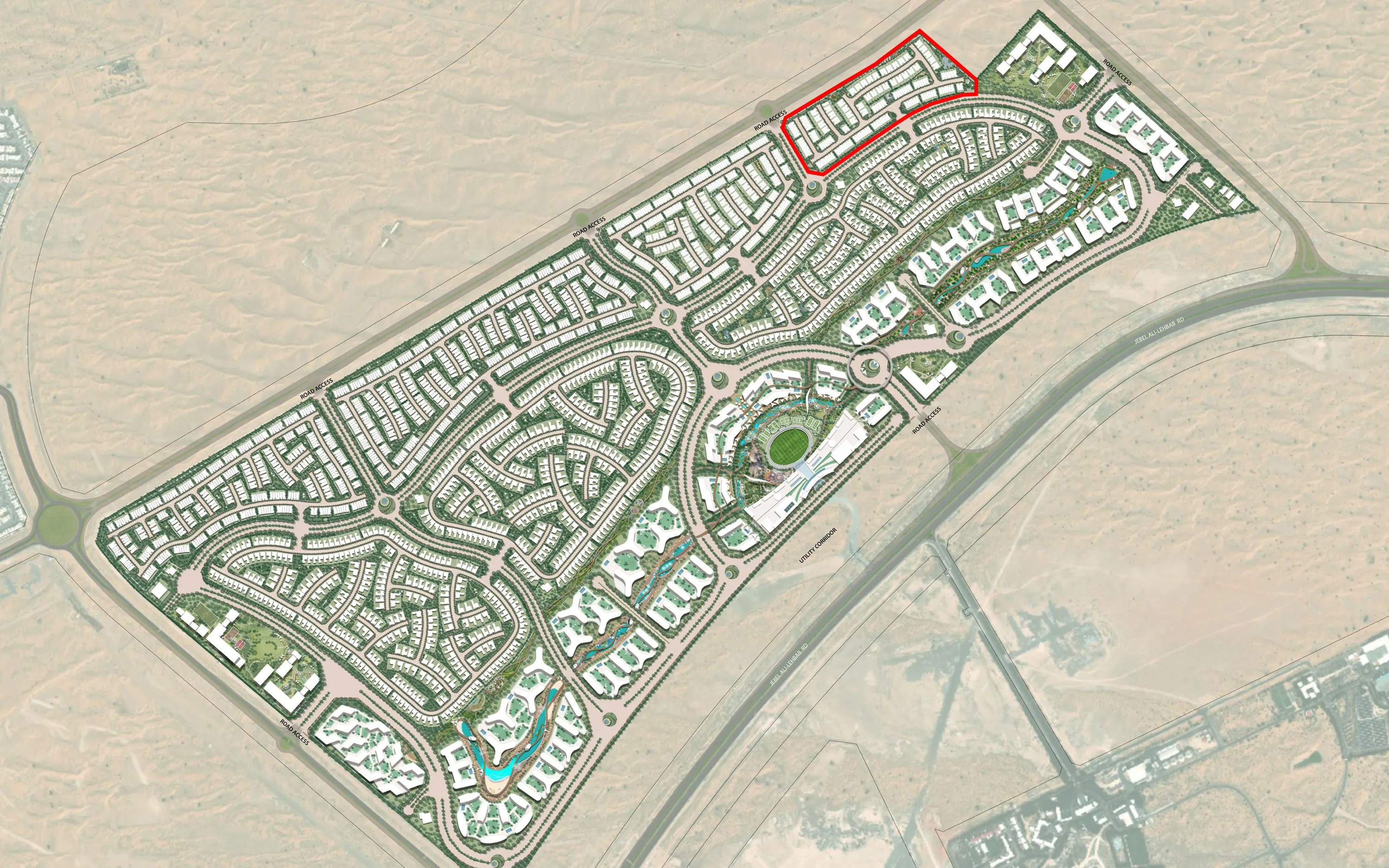 The Brooks at Sobha Sanctuary master plan 1