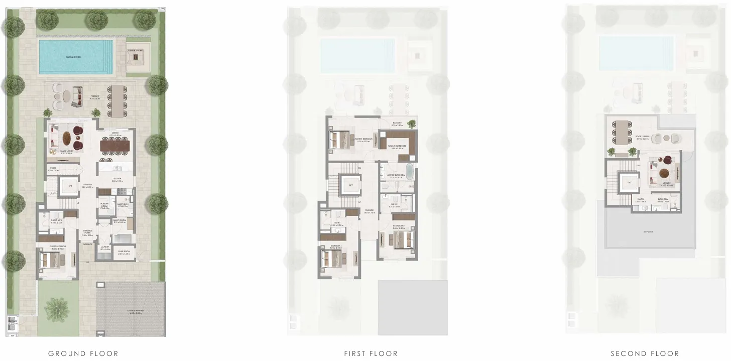4 bedroom Villa floor plan at Avelia The Valley