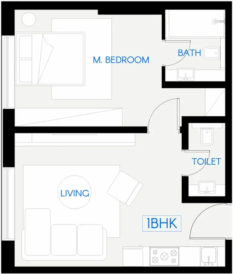1 bedroom Apartments floor plan at Celestara Residences