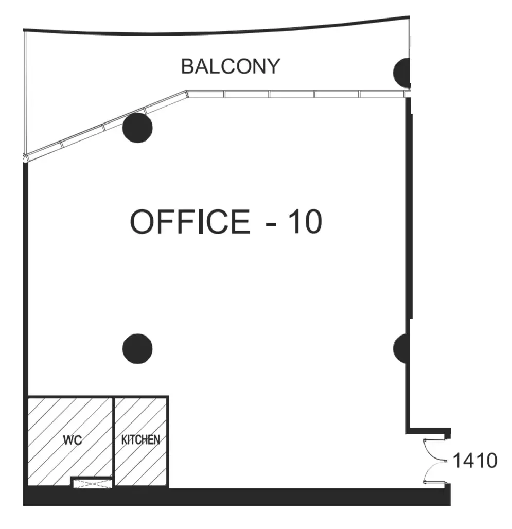  bedroom Office floor plan at The WOW Tower