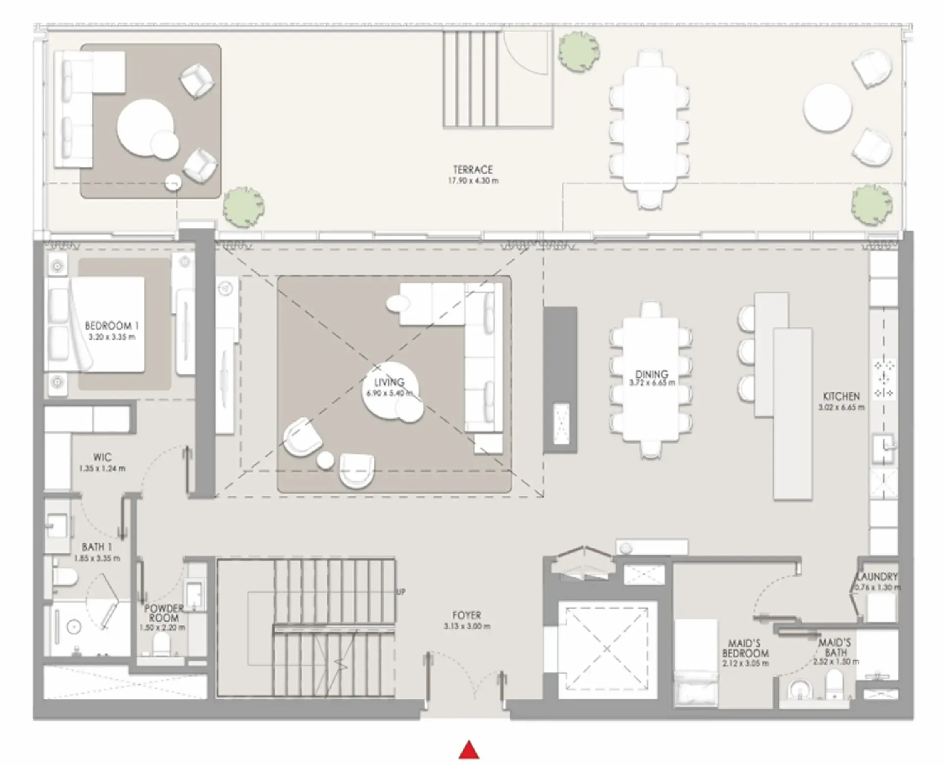 4 bedroom Apartments floor plan at City Walk Crestlane