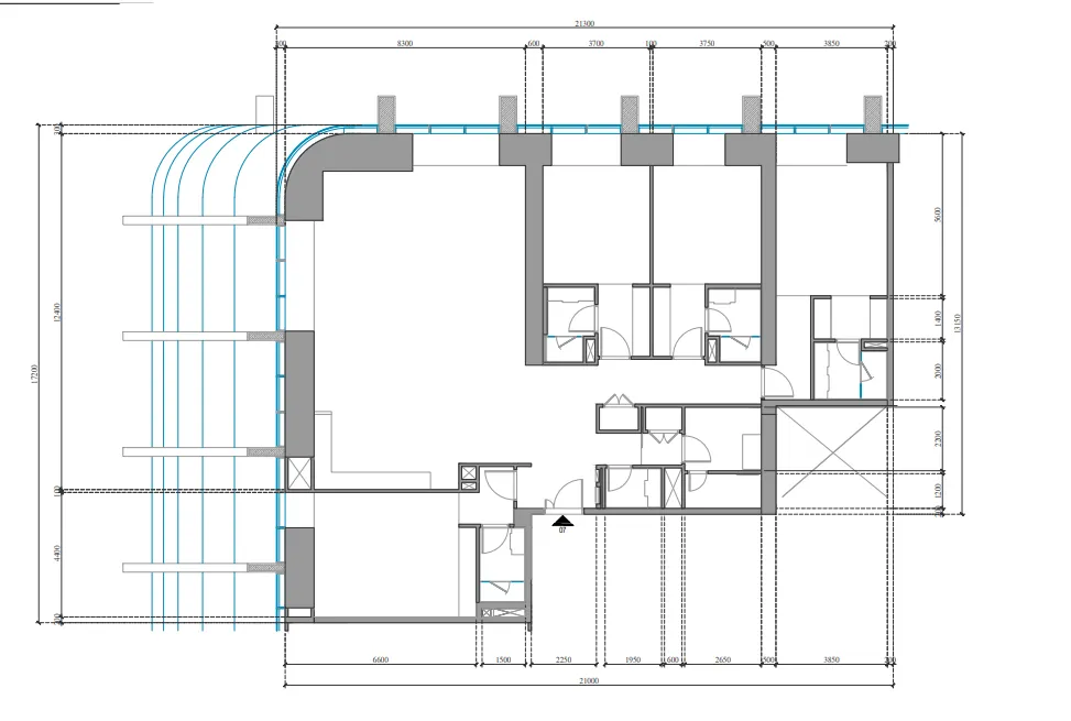 4 bedroom Apartments floor plan at Tiger Sky Tower