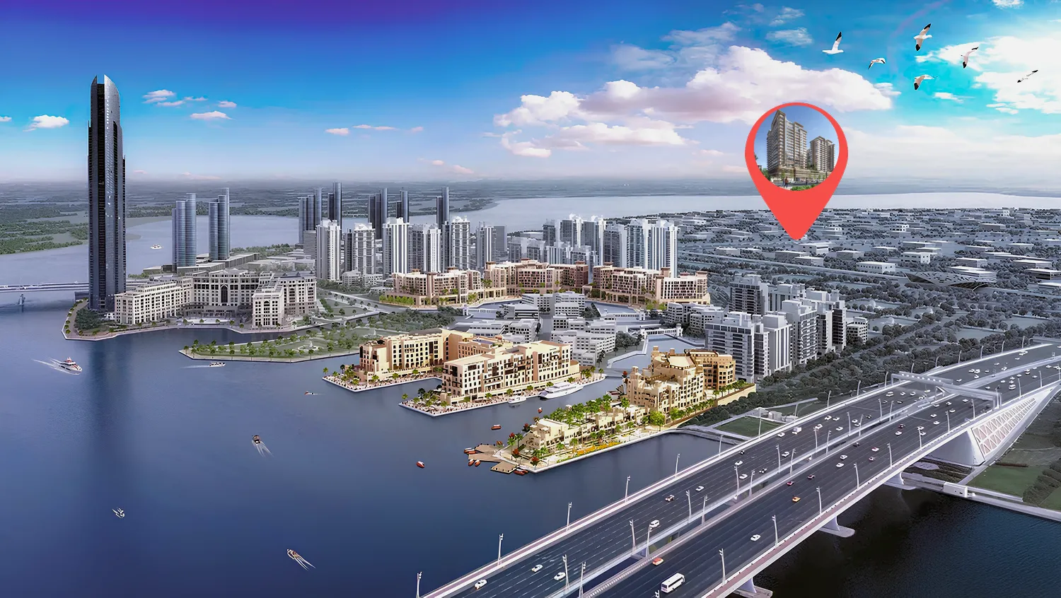 Jaddaf Beach Oasis master plan 1