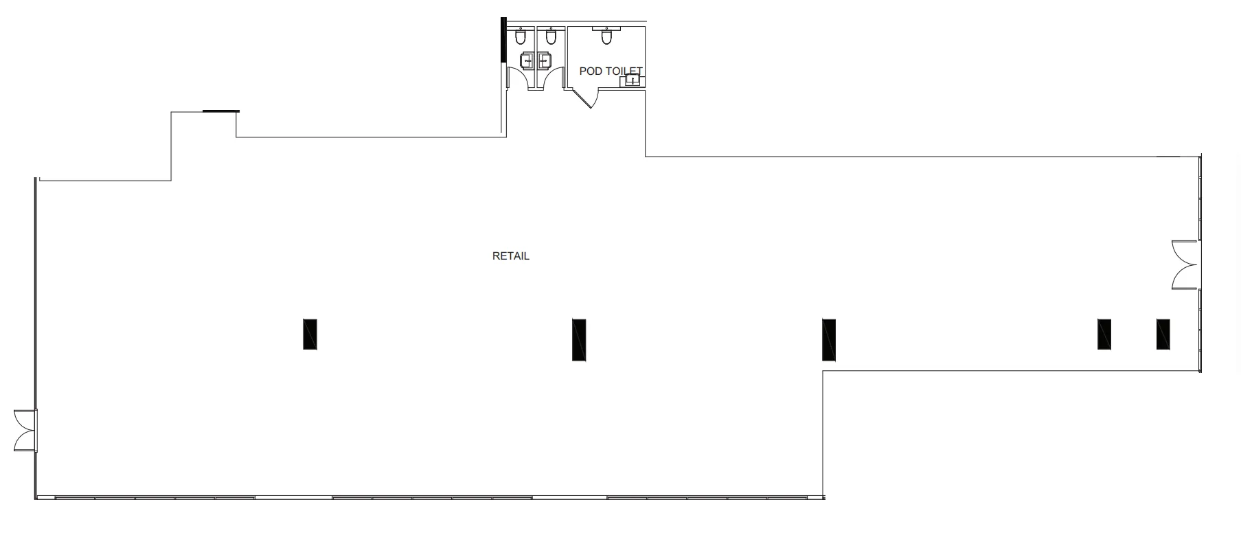  bedroom Retail floor plan at Alba Tower