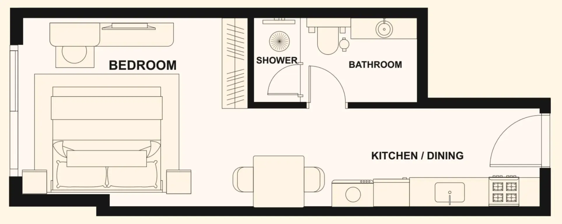 0 bedroom Apartments floor plan at The Elysian