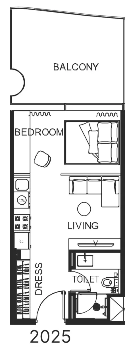 0 bedroom Apartments floor plan at The WOW Tower