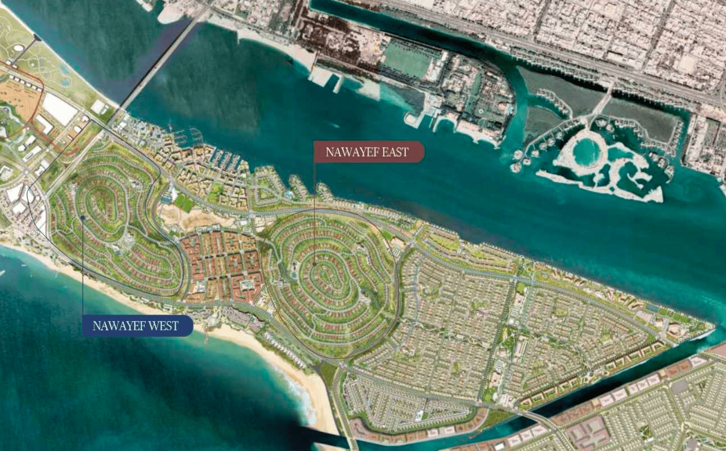 Nawayef West by Modon Properties master plan 1