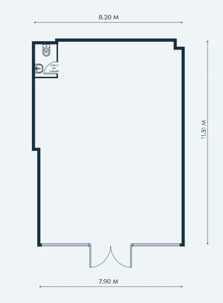  bedroom Retail floor plan at Creek Views 3