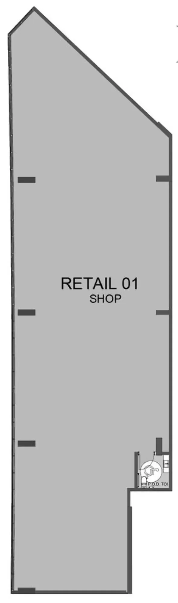  bedroom Retail floor plan at The Boulevard