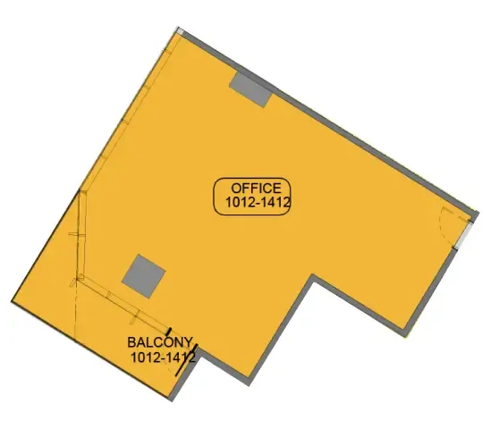  bedroom Office floor plan at Samana Barari Avenue