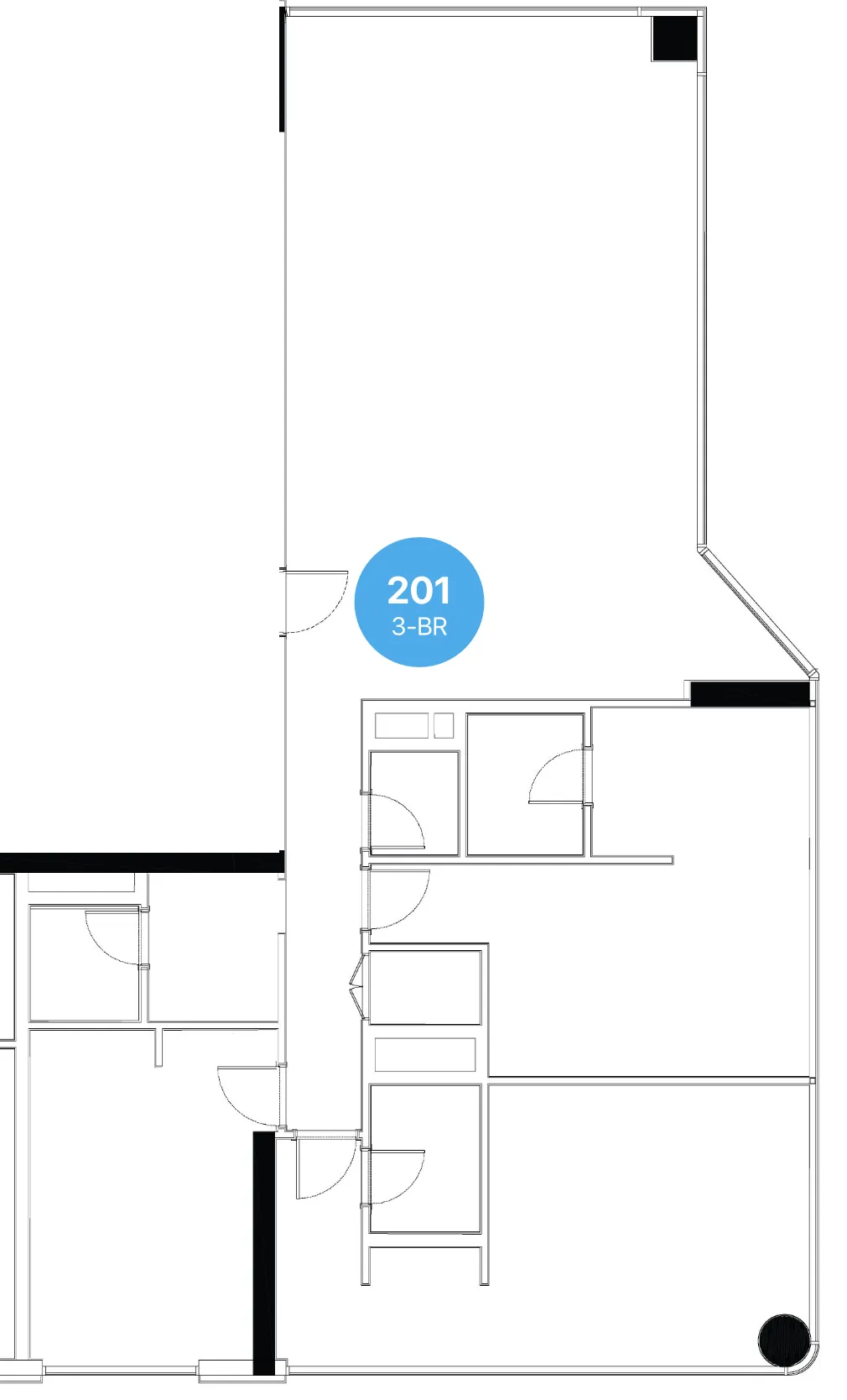 3 bedroom Apartments floor plan at Edgewater Residences 1, 2 and 3