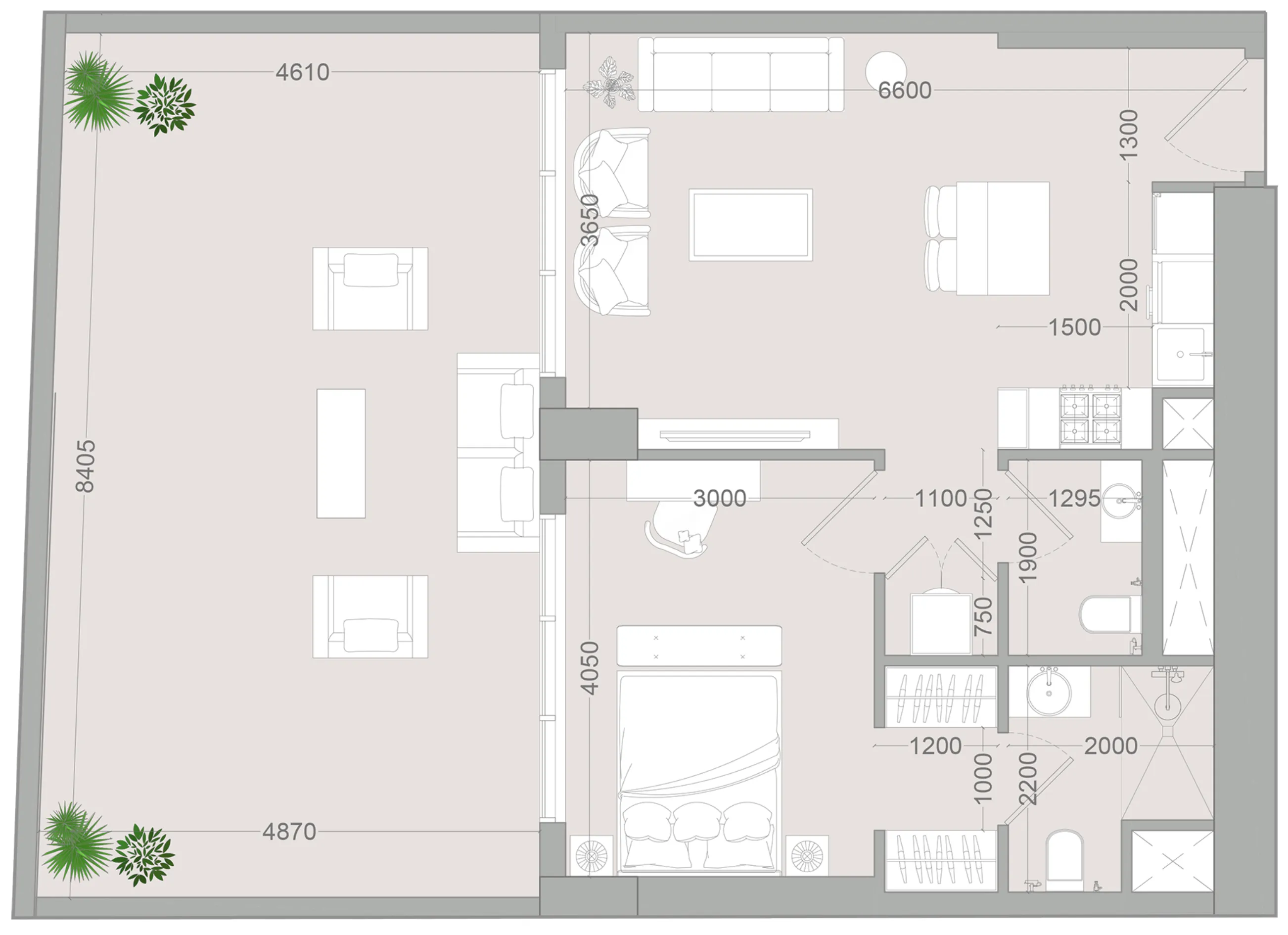 1 bedroom Apartments floor plan at ALTA V1EW
