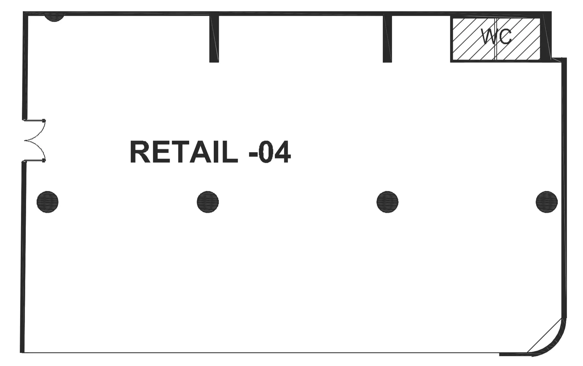  bedroom Retail floor plan at The WOW Tower