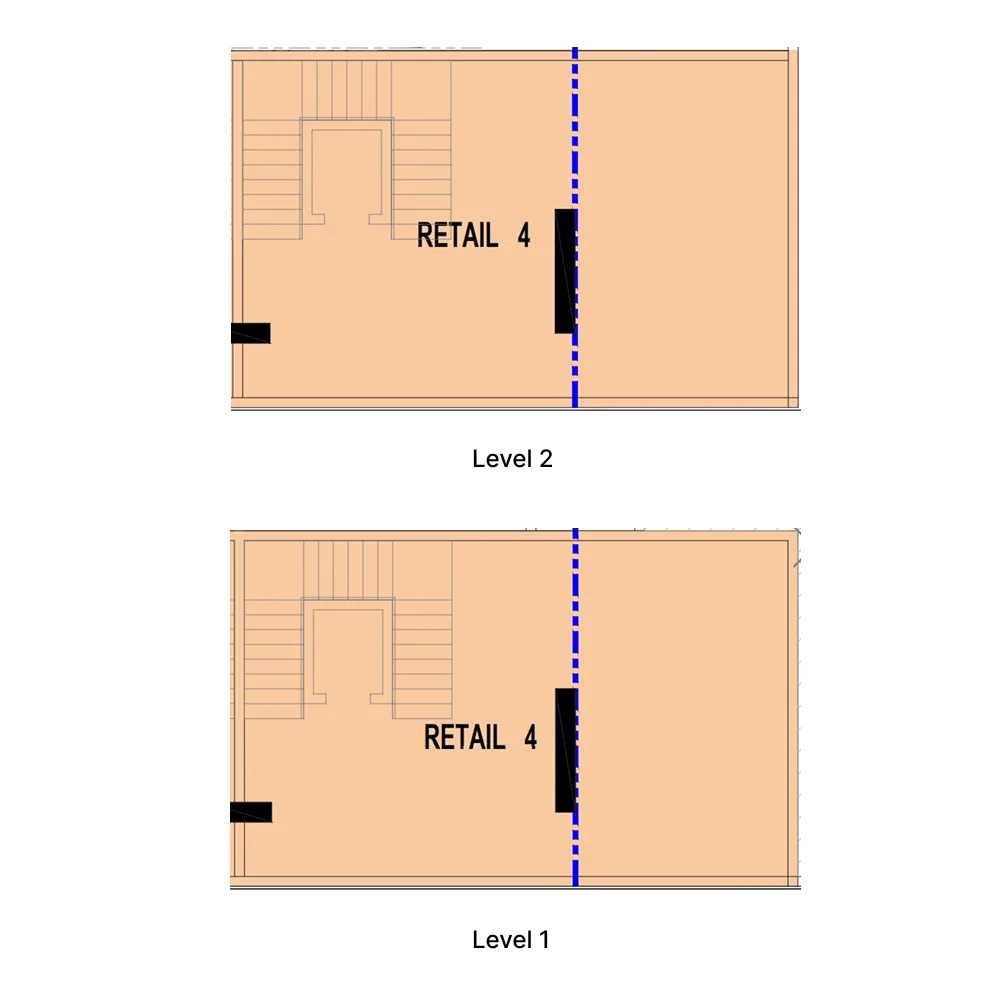 bedroom Retail floor plan at Verso