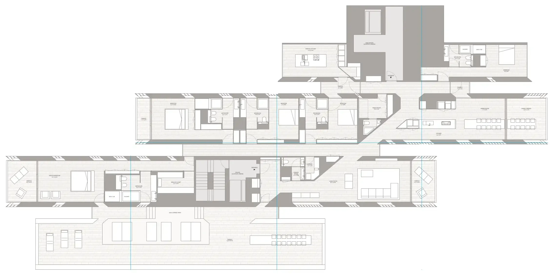 5 bedroom Apartments floor plan at Muraba Residences