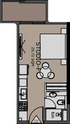0 bedroom Apartments floor plan at Golden Woods Albab Views