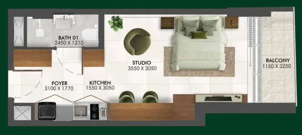 0 bedroom Apartments floor plan at Enchante