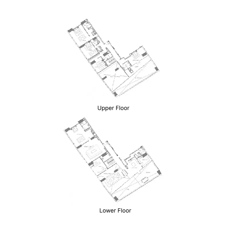 5.5 bedroom Penthouse floor plan at Safa Two de Grisogono
