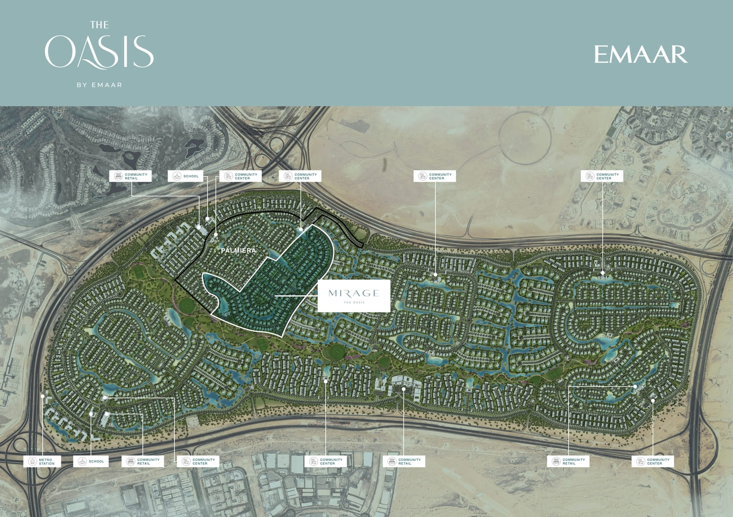 Mirage The Oasis master plan 1