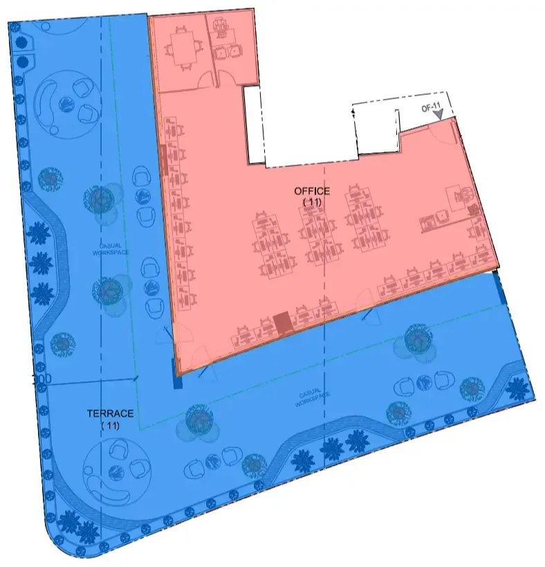  bedroom Office floor plan at Celesto 4