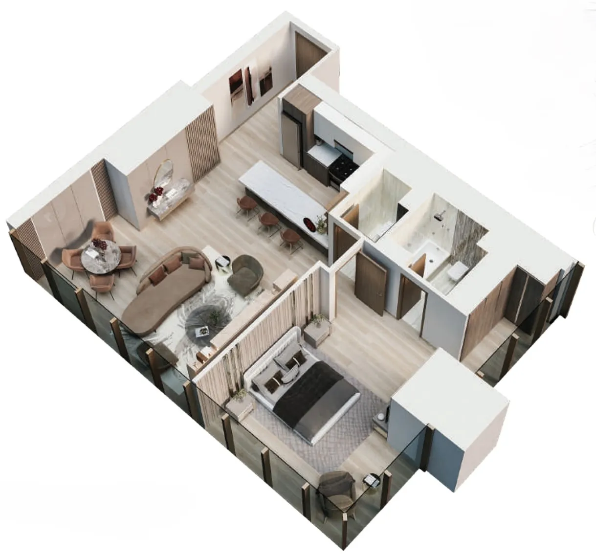 1 bedroom Apartments floor plan at Me Do Re 2