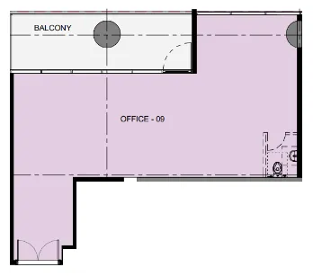  bedroom Office floor plan at Azizi Emerald
