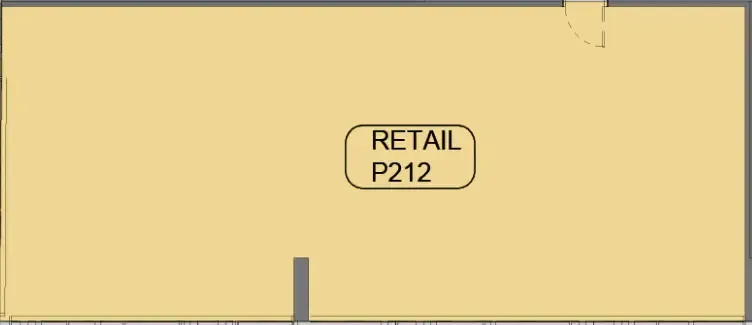  bedroom Retail floor plan at Samana Barari Avenue