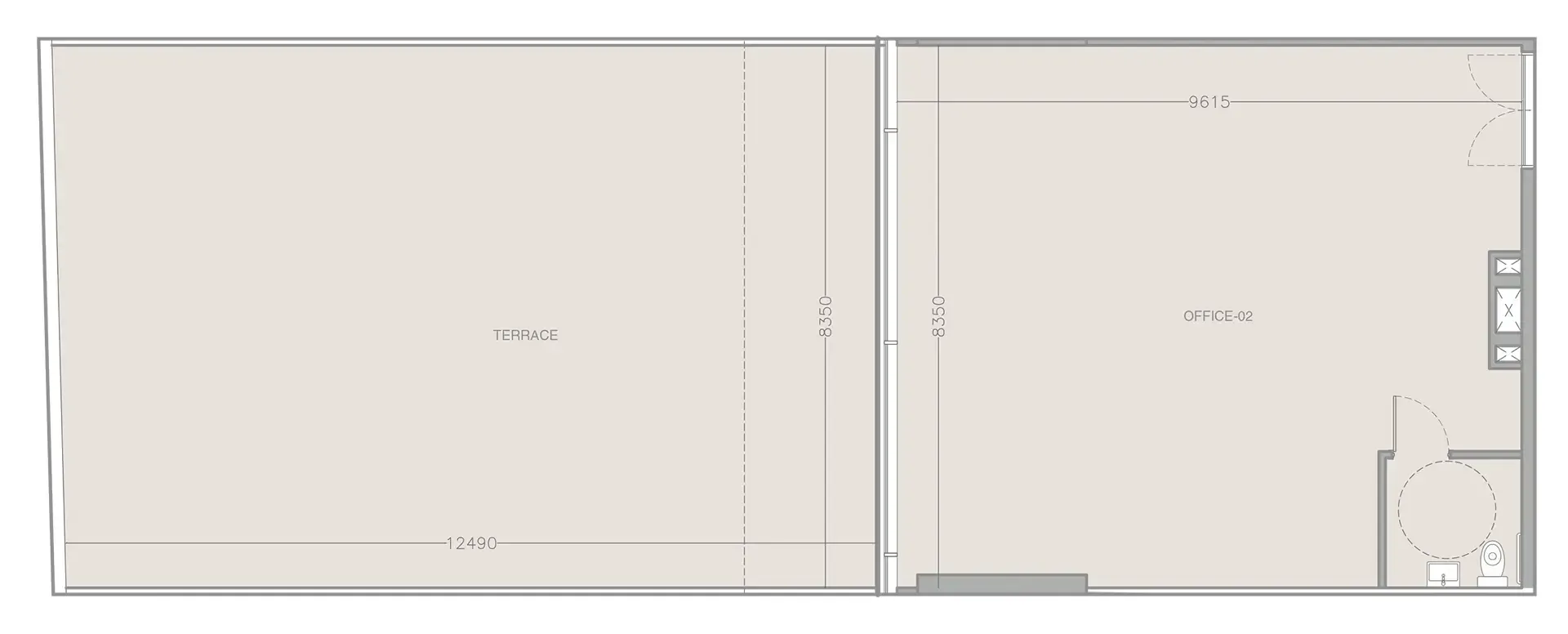  bedroom Office floor plan at ELAR1S Rise
