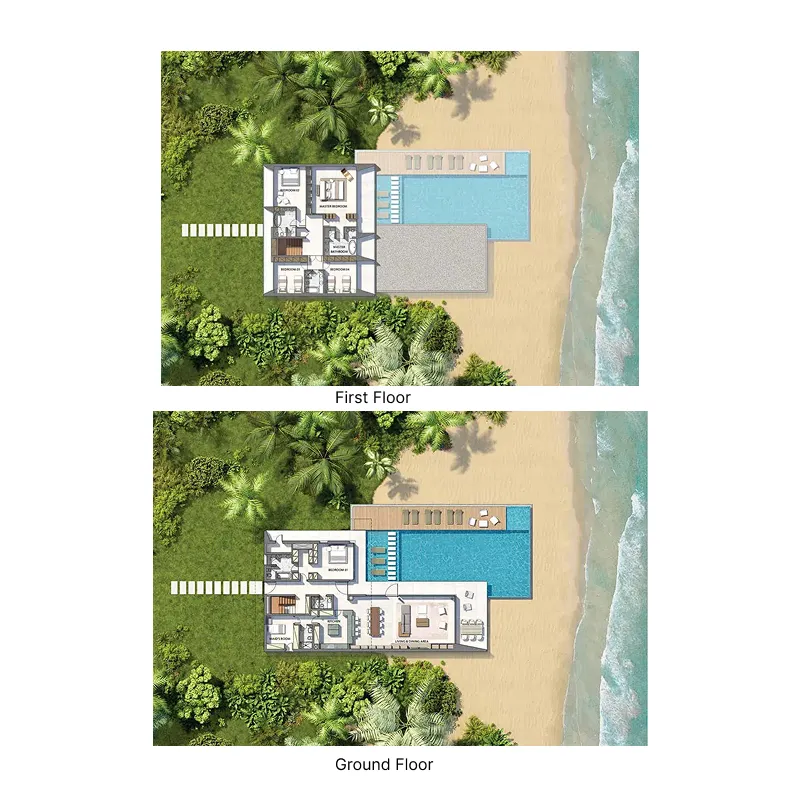 5 bedroom Villa floor plan at The Heart of Europe - Germany Island