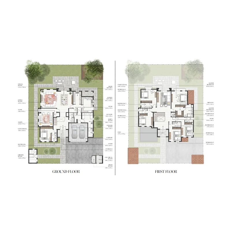 6 bedroom Villa floor plan at Bloom Living 7 - Almeria