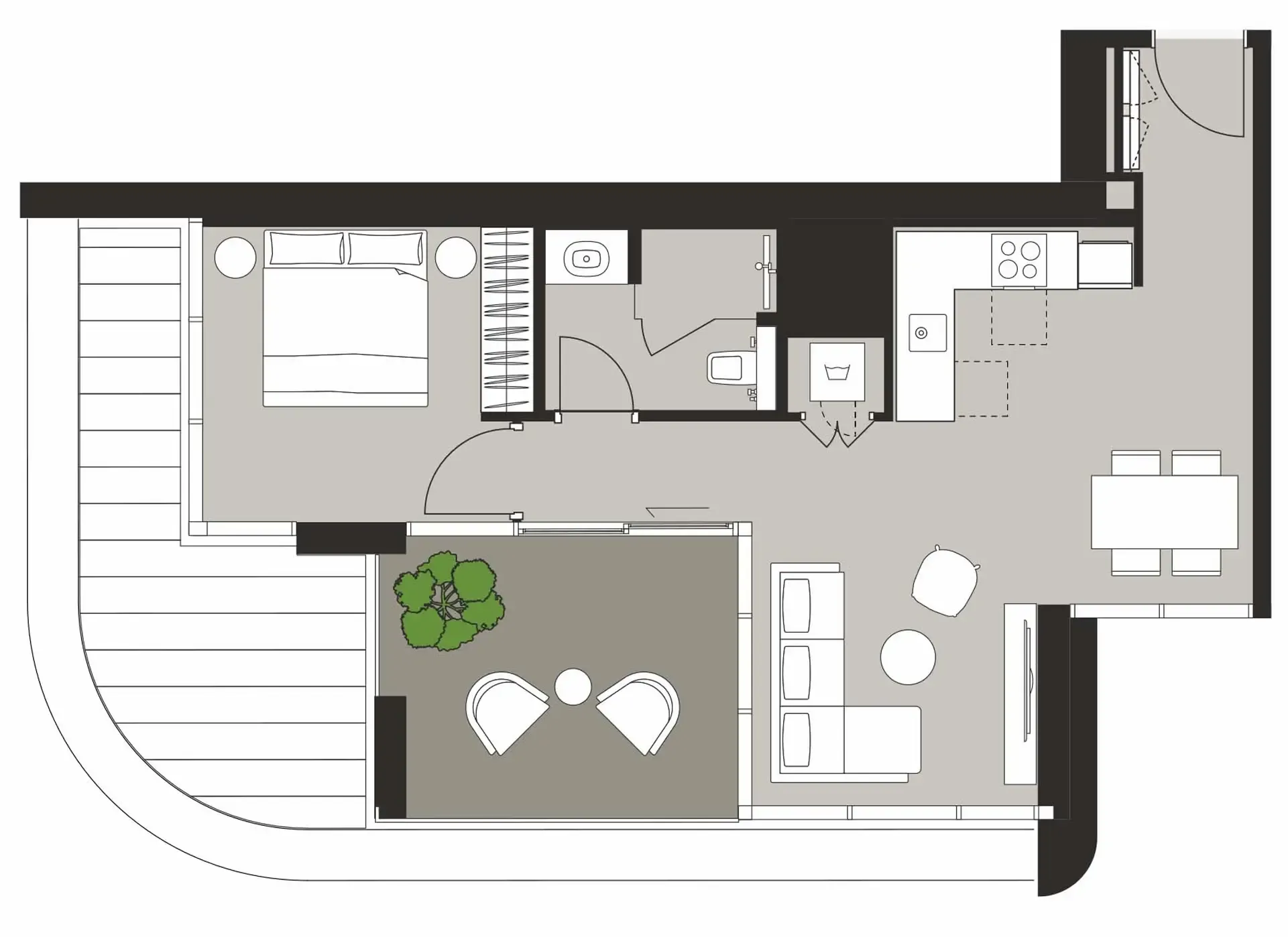 1 bedroom Apartments floor plan at Artistry One Residences
