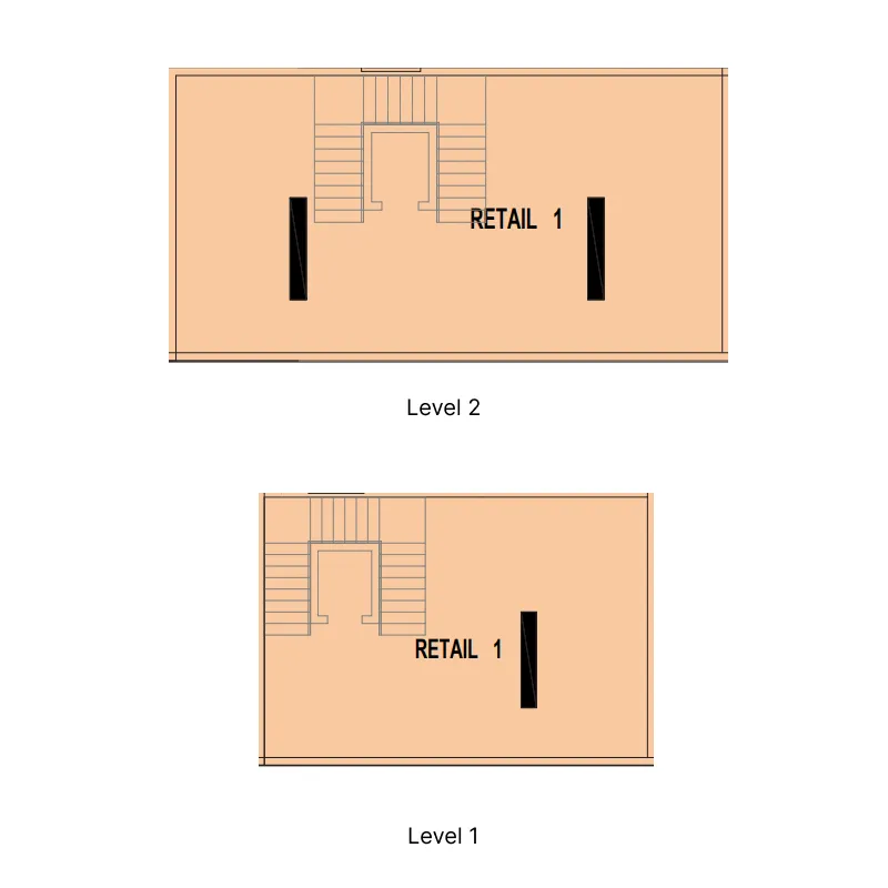  bedroom Retail floor plan at Verso