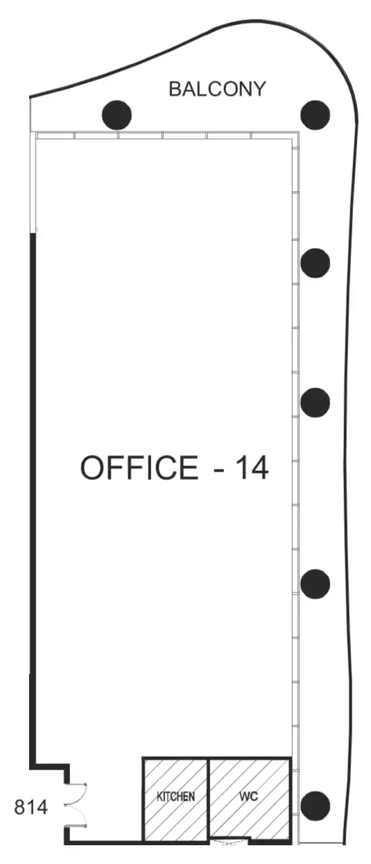  bedroom Office floor plan at The WOW Tower