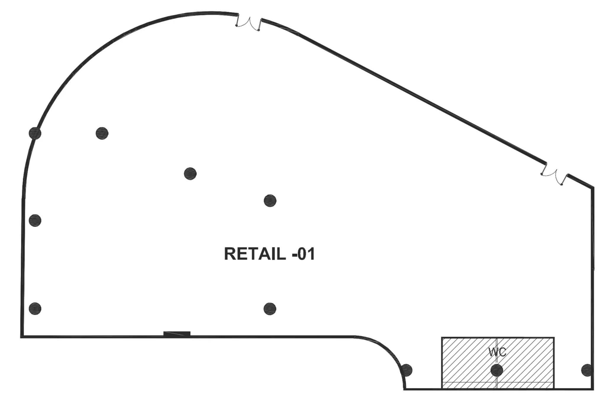  bedroom Retail floor plan at The WOW Tower