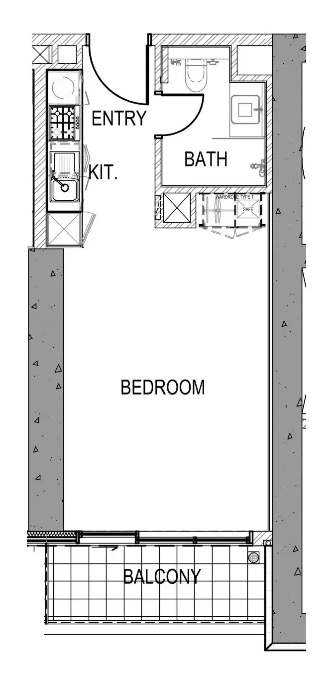 0 bedroom Apartments floor plan at Aykon City Tower