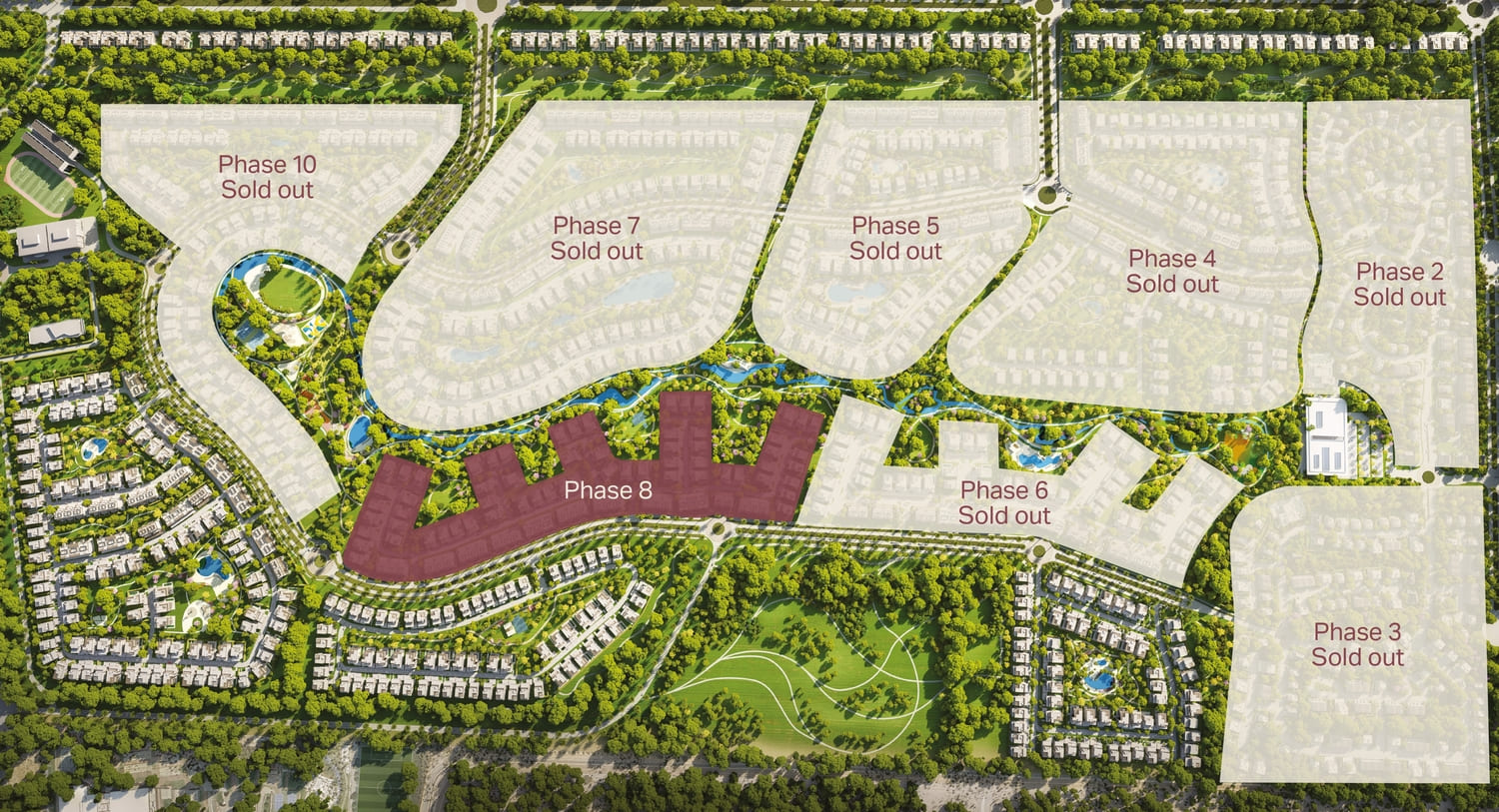 Nad Al Sheba Gardens Phase 8 master plan 1