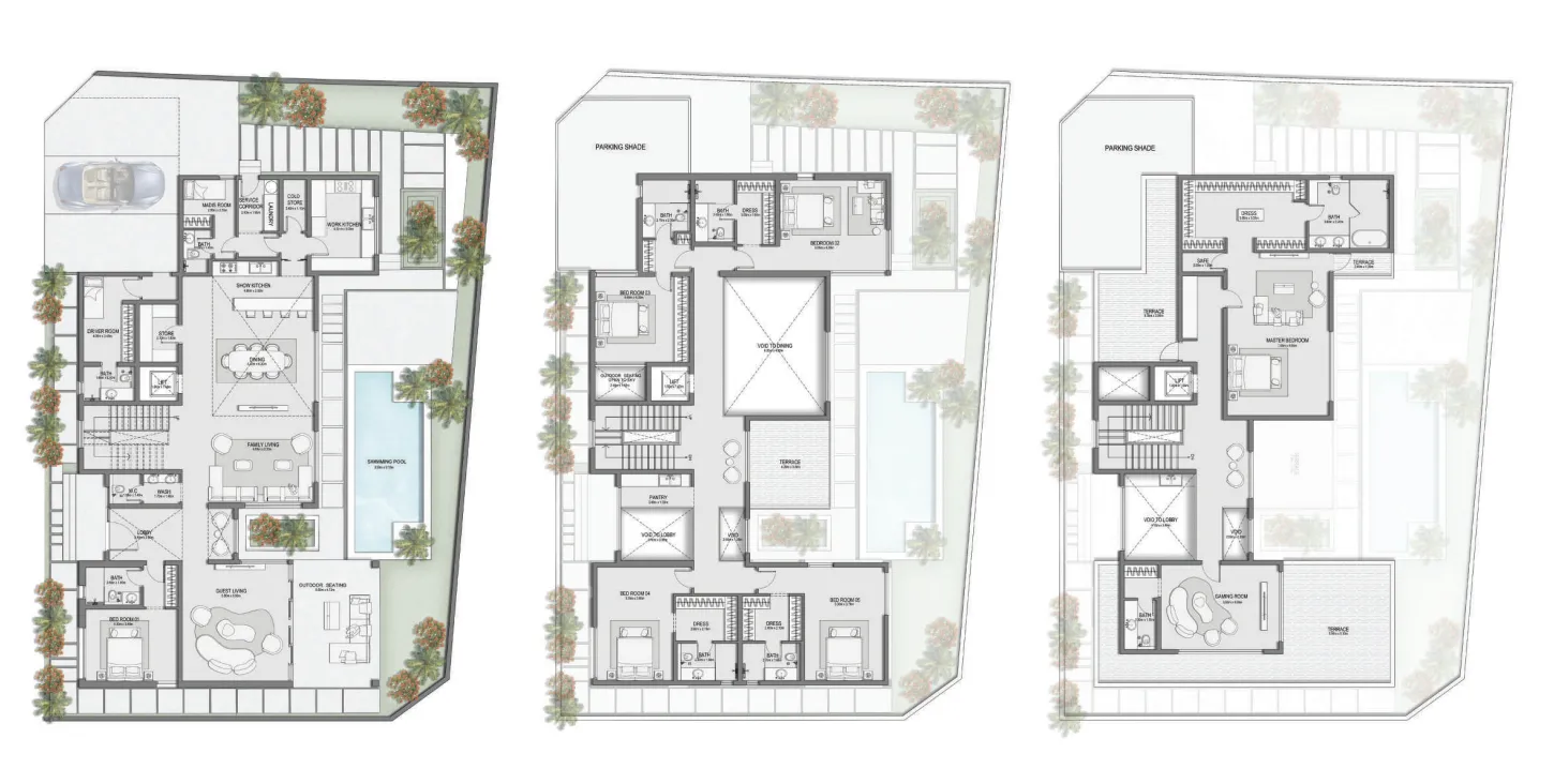 6.5 bedroom Villa floor plan at Selora Residences