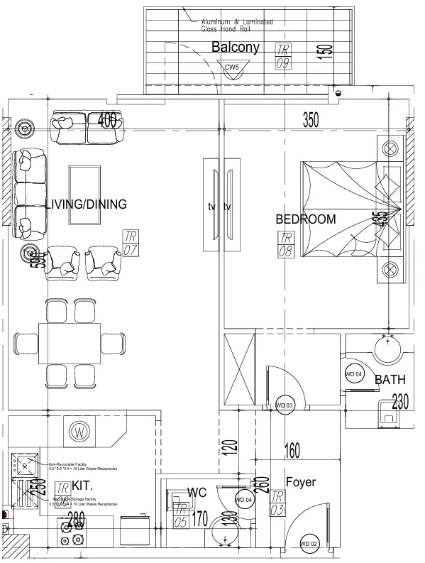 0 bedroom Apartments floor plan at Paradise View II