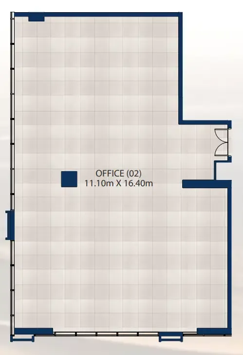  bedroom Office floor plan at Al Vista