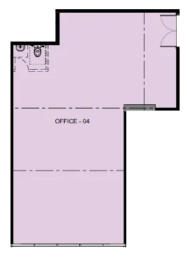  bedroom Office floor plan at Azizi Emerald