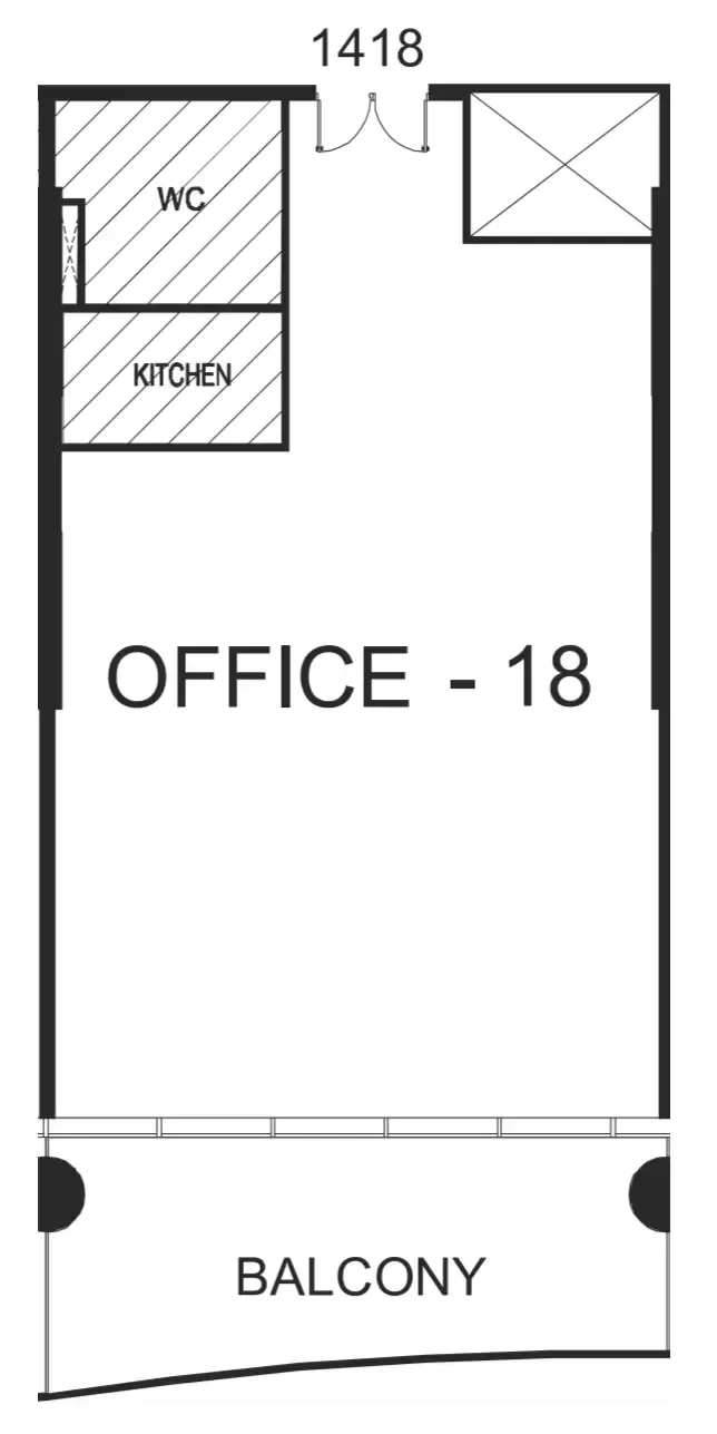 bedroom Office floor plan at The WOW Tower