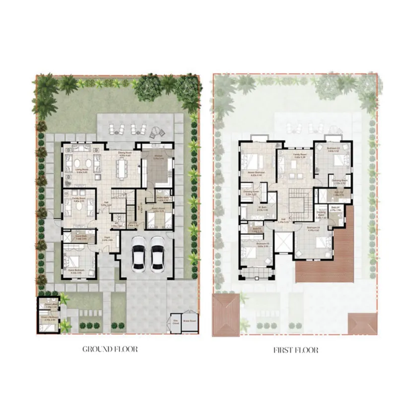5 bedroom Villa floor plan at Bloom Living 1 - Cordoba