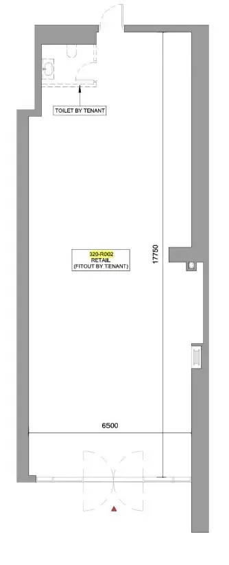  bedroom Retail floor plan at 320 Riverside Crescent