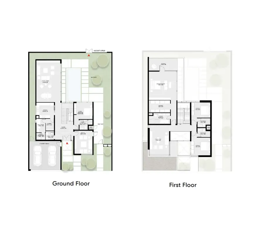 4.5 bedroom Villa floor plan at Masaar 3 Phases 1 and 2