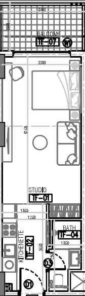 0 bedroom Apartments floor plan at Laya Courtyard