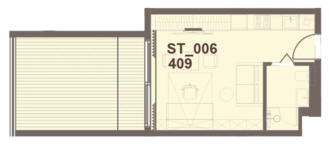 0 bedroom Apartments floor plan at J-Haus Residence